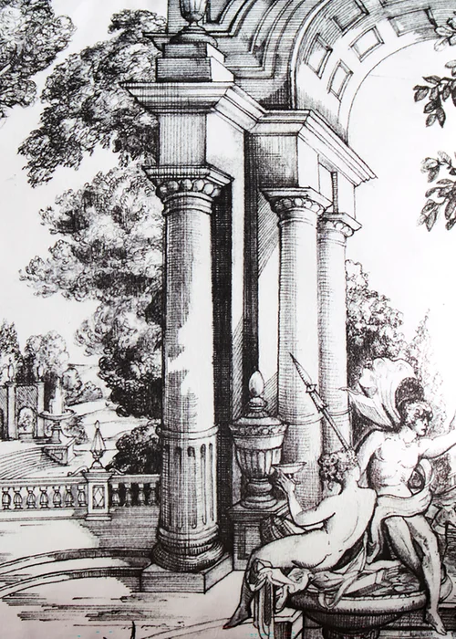 Laurence Llewelyn-Bowen Vista Velvet Black/White Filled Cushion - 43W X 43D Image 4