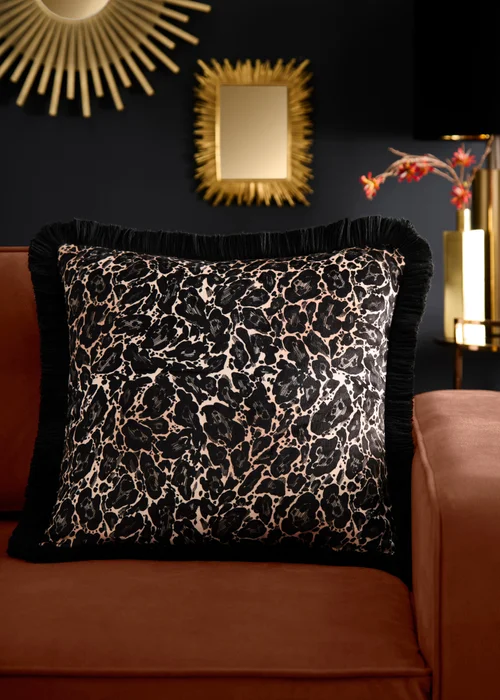 Laurence Llewelyn-Bowen Josephine Velvet Gold Filled Cushion - 43W X 43D Image 1