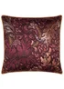 Laurence Llewelyn-Bowen Morris Major Chintz Burgundy Large Filled Cushion - 55 x 55cm Image 2
