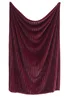Appletree Morritz Soft Faux Fur Burgundy Bedspread - 130 x 180cm Image 2