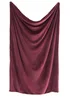 Appletree Morritz Soft Faux Fur Burgundy Bedspread - 130 x 180cm Image 3
