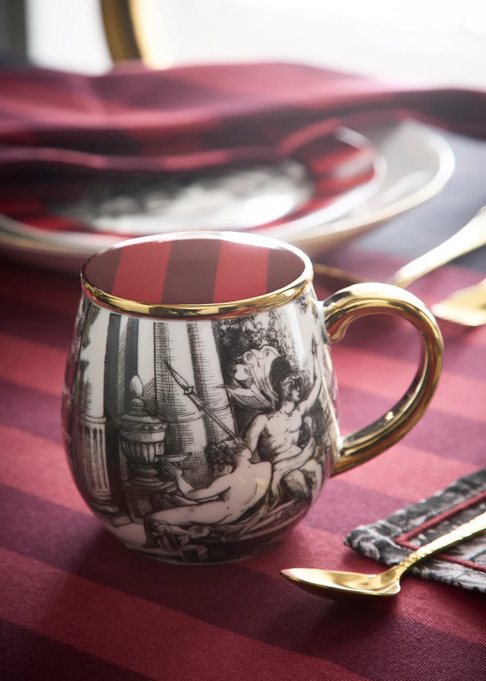 Laurence Llewelyn-Bowen Festivo Multi Colour Mug - With Lid - One Size Image 1