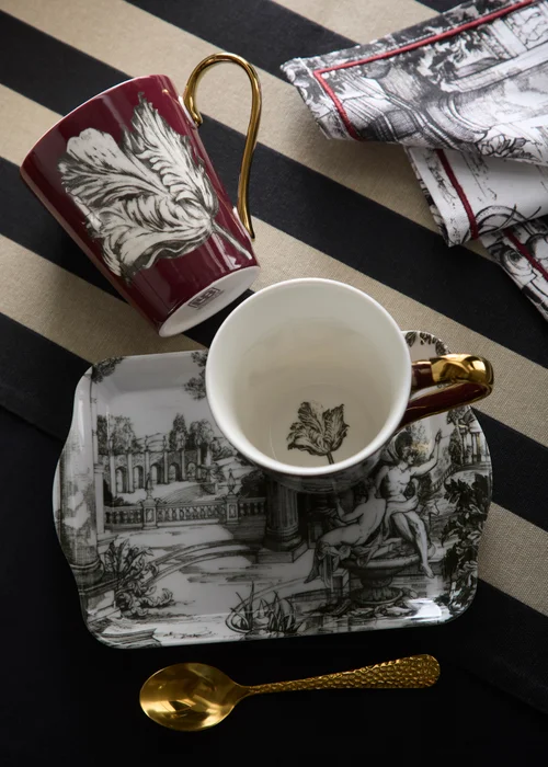 Laurence Llewelyn-Bowen Festivo Multi Colour Mug and Tray Set - One Size Image 1