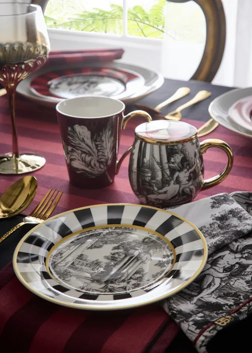 Laurence Llewelyn-Bowen Festivo Multi Colour Mug and Tray Set - One Size Image 2