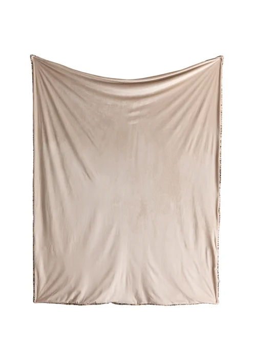 Fusion Leopard Throw Soft Fleece Natural Throw - One Size Image 3