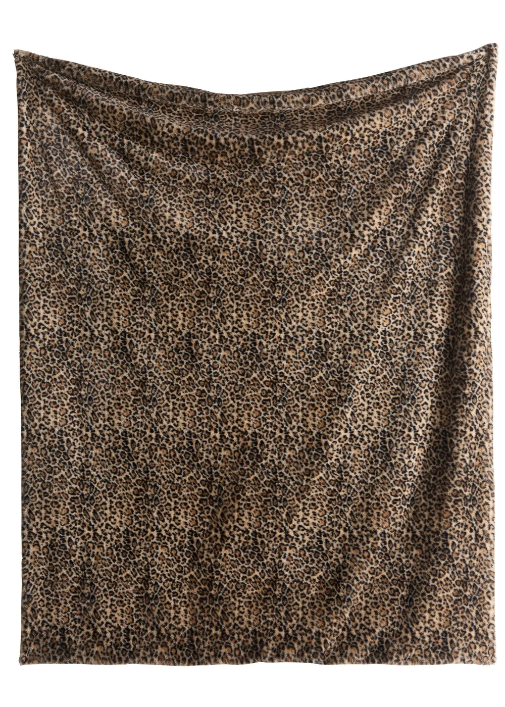 Fusion Leopard Throw Soft Fleece Natural Throw - One Size Image 2