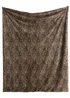 Fusion Leopard Throw Soft Fleece Natural Throw - One Size Image 2