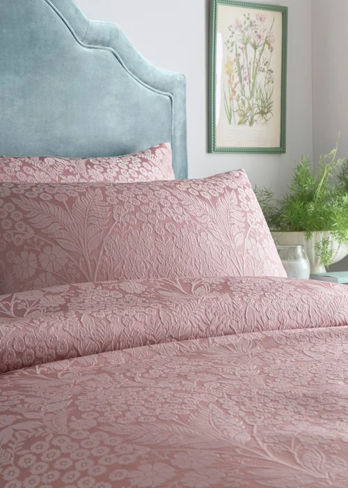 Appletree Toria Reversible Tufted Blush Duvet Cover Set - Double Image 2