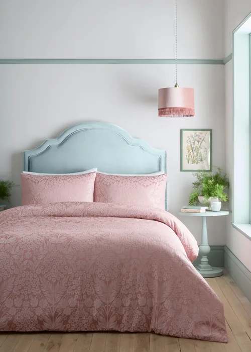 Appletree Toria Reversible Tufted Blush Duvet Cover Set - Double Image 1