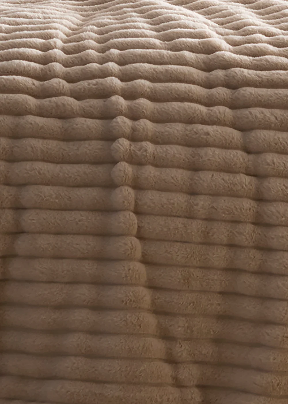 Appletree Morritz Soft Faux Fur Natural Duvet Cover Set - Single Image 3