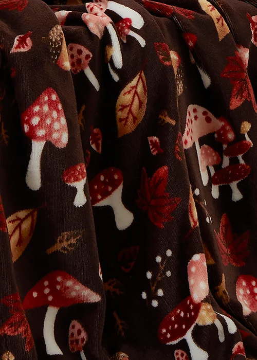 Fusion Woodland Dreams Soft Fleece Chocolate Throw - 120 X 150 Image 3