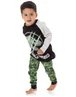 Vanilla Underground Jurassic World Kids Camo Logo Print Black PJs - Age 8-9 Years Image 3