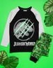 Vanilla Underground Jurassic World Kids Camo Logo Print Black PJs - Age 8-9 Years Image 2