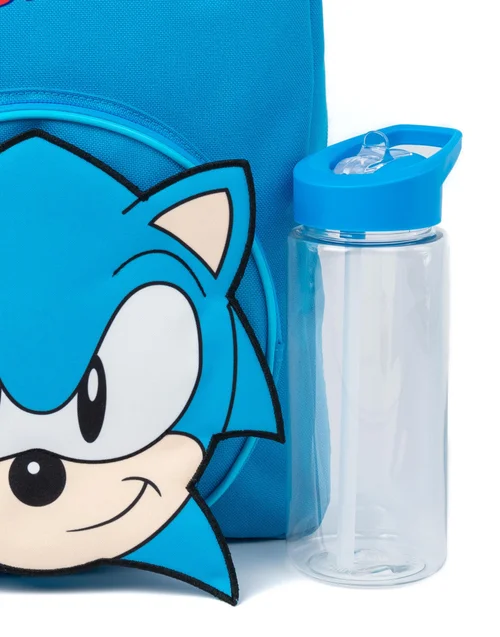 Sonic the Hedgehog Kids Character Piece Backpack Blue Set - One Size Image 5