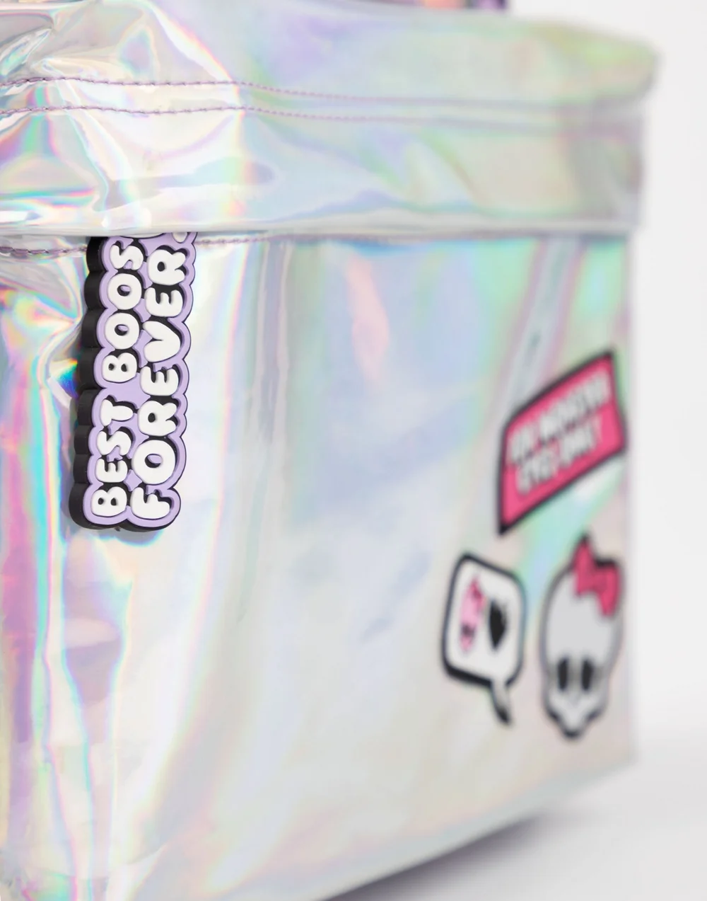 Monster High Kids Purple Holographic Pocket Backpack - One Size Image 3