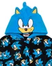 Sonic The Hedgehog Boys Blue Sonic Bathrobe (4 - 12 Years) - Age 11-12 Years Image 4
