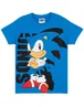 Sonic The Hedgehog Boys Blue Sonic Short Sleeved T-Shirt (4 - 14 Years) - Age 11-12 Years Image 1