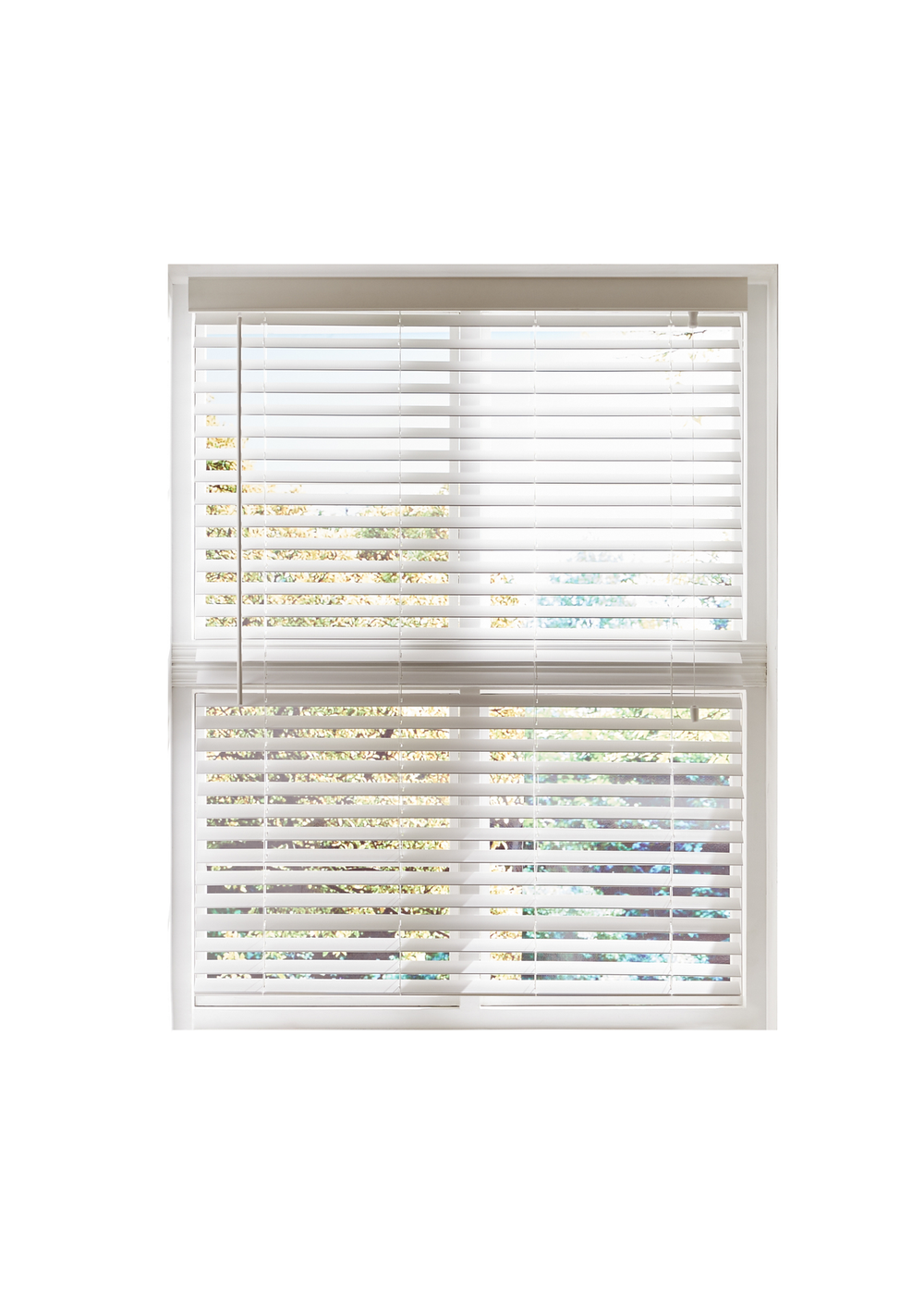 Little Black Book White Faux Wood Venetian (50mm) - 60x160cm Image 1