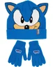 Sonic the Hedgehog Kids Character Beanie & Gloves Blue Set - One Size Image 1
