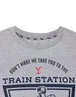 Yellowstone Grey Train Station Short Sleeved T-Shirt - Extra Large Image 5