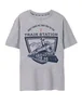 Yellowstone Grey Train Station Short Sleeved T-Shirt - Extra Large Image 3