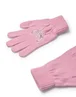 Disney Kids Angel Character Face Beanie & Gloves Pink Set - One Size Image 4
