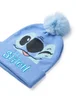 Disney Kids Stitch Character Face Beanie & Gloves Blue Set - One Size Image 5
