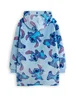 Disney Girls Blue Stitch Zip Through Blanket Hoodie - One Size Image 2
