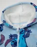 Disney Girls Blue Stitch Zip Through Blanket Hoodie - One Size Image 3