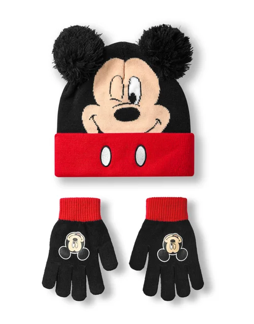 Disney Kids Multicoloured Mickey Mouse Beanie & Gloves Set - One Size Image 1