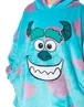 Disney Unisex Blue Monster Inc Sully Blanket Hoodie - One Size Image 3