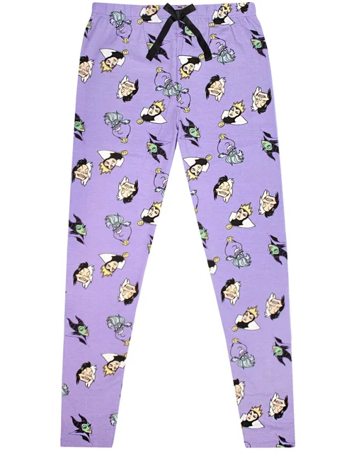 Vanilla Underground Disney Villains Adults Good To Be Bad Black PJs - Medium Image 4