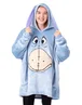 Vanilla Underground Disney Adults Eeyore Blanket Blue Hoodie - One Size Image 1
