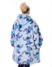 Vanilla Underground Disney Adults Stitch Character Zip Through Blanket Blue Hoodie - One Size Image 2