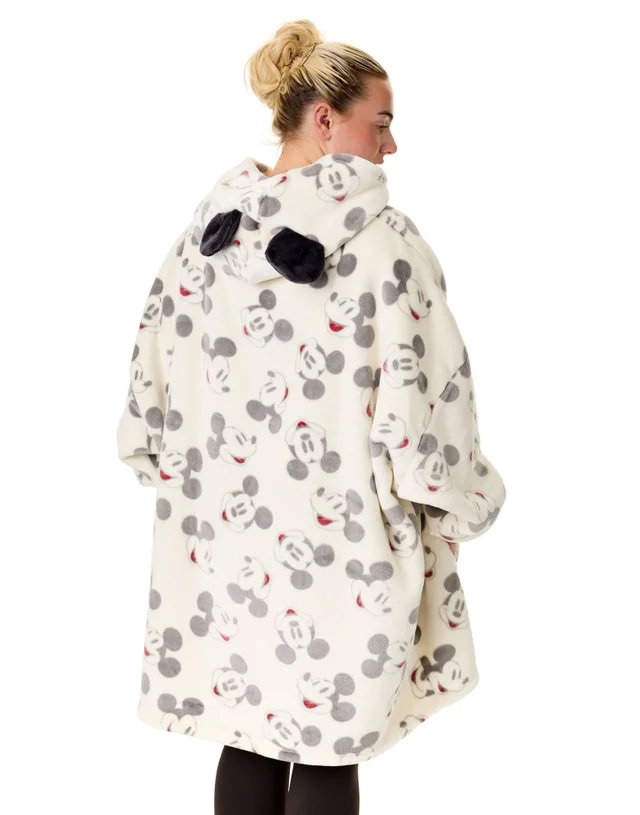 Vanilla Underground Disney Adults Mickey Mouse Blanket Beige Hoodie