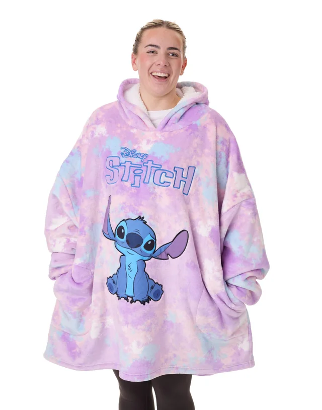 Vanilla Underground Disney Adults Multicoloured Stitch Blanket Hoodie