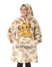 Vanilla Underground Disney Adults The Lion King Blanket Beige Hoodie - One Size Image 1