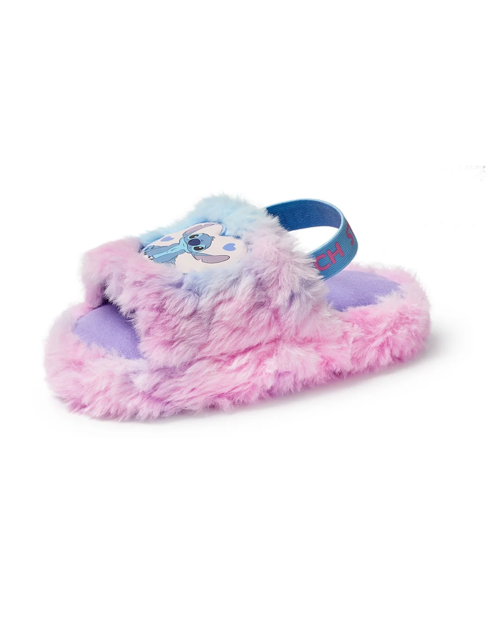 Vanilla Underground Disney Adults Multicoloured Fluffy Ombre Stitch Character Slider Slippers - 7-8 Image 3