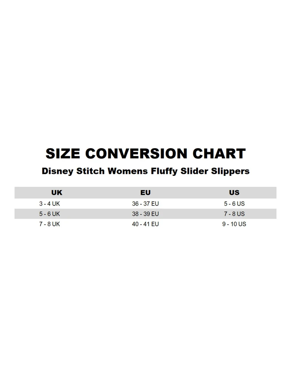 Vanilla Underground Disney Adults Multicoloured Fluffy Ombre Stitch Character Slider Slippers - 7-8 Image 6