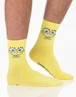 SpongeBob SquarePants Unisex Yellow Mutli-Character Calf Socks Set Of 5 - Size 4-8 Image 5
