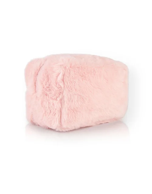 Vanilla Underground Barbie Adults Furry Makeup Pink Bag - One Size Image 3