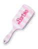 Barbie Womens Pink Retro Stripe Hair Brush & Scrunchie Set - One Size Image 3
