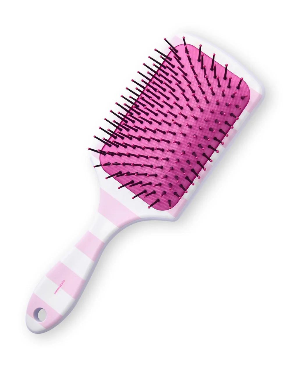Barbie Womens Pink Retro Stripe Hair Brush & Scrunchie Set - One Size Image 2
