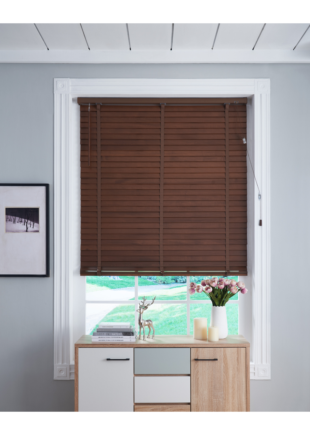 Little Black Book Walnut FSC Wood Venetian (50mm) - 60x130cm Image 2