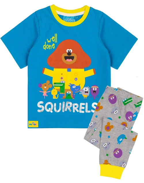 Vanilla Underground Hey Duggee Kids Character Placement & Blue PJs - Age 3-4 Years Image 2
