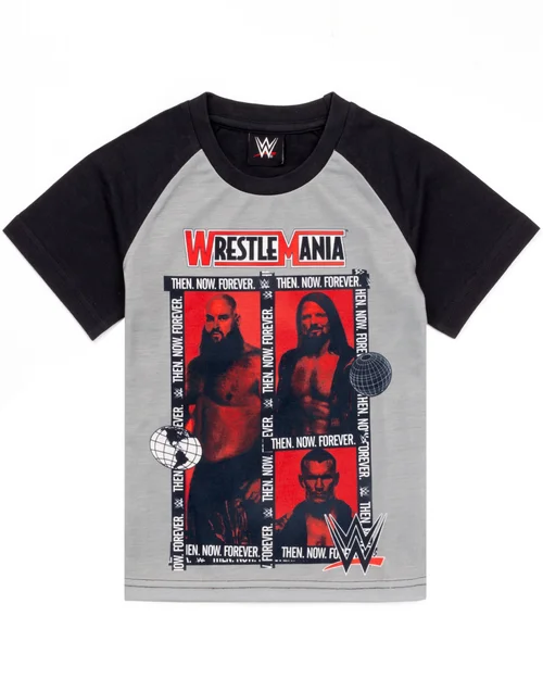 Vanilla Underground WWE Kids Wrestlers Photographic Print Grey PJs - Age 10-11 Years Image 4