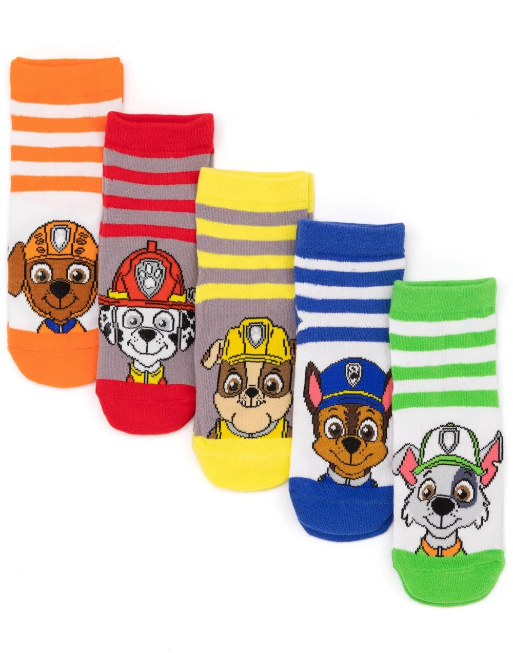 Paw Patrol Boys Multicoloured Multi-Character Calf Socks Set Of 5 (3 - 12 Younger) - 3-5.5 Infants Image 1