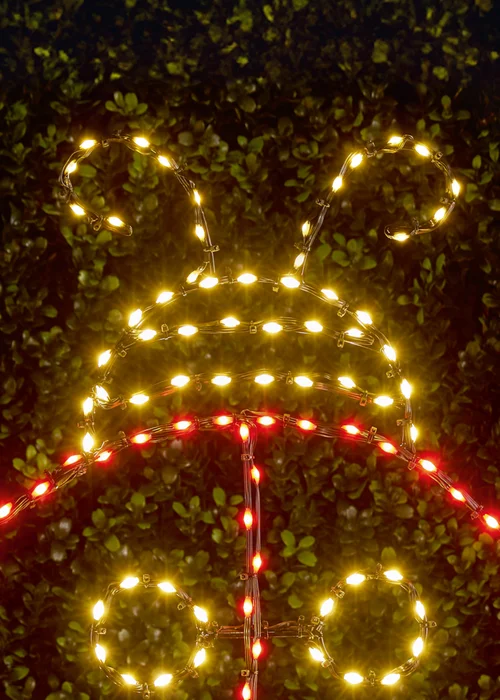 Premier Decorations White LED Lit Ladybird Motif Wall Sign - One Size Image 3