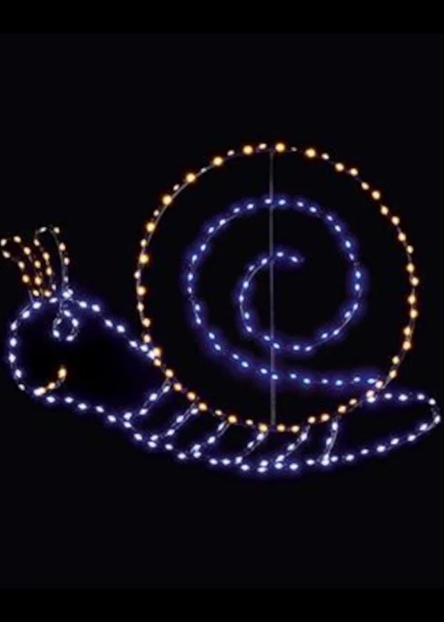 Premier Decorations White LED Lit Snail Motif Wall Sign