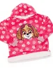 Vanilla Underground Paw Patrol Kids Pink Blanket Hoodie - 6-7 Yrs Image 5